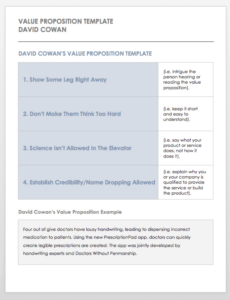 Custom Customer Value Proposition Statement Template  Sample