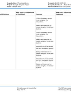 Custom Electrical Safe Work Method Statement Template Excel Sample