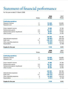 Custom Fund Accountability Statement Template Excel