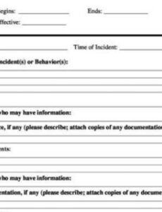 Disciplinary Investigation Witness Statement Template Word Sample