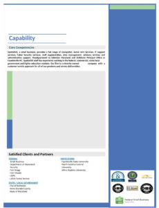 Editable Construction Capability Statement Template  Sample