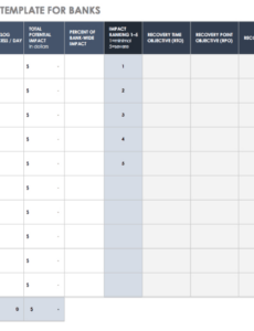 Editable Cost Recovery Impact Statement Template Excel