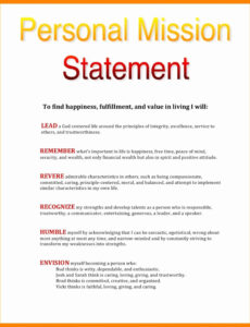 Editable Project Vision Statement Template Pdf