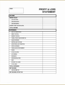 Free Blank Daycare Provider Statement Template