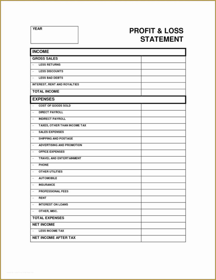 Free Blank Daycare Provider Statement Template