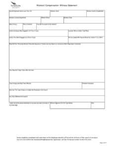 Free Blank Disciplinary Investigation Witness Statement Template Pdf