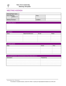 Free Blank Software Project Meeting Minutes Template Doc Sample