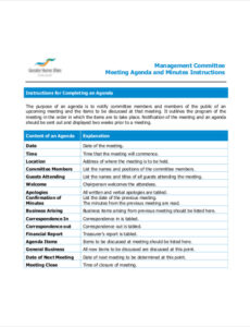 Free Blank Steering Committee Meeting Minutes Template Doc