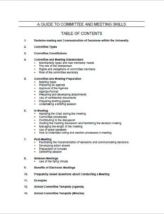 Free Custom Investment Committee Meeting Minutes Template Pdf Sample