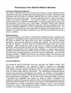 Free Custom Medical School Personal Statement Template  Sample