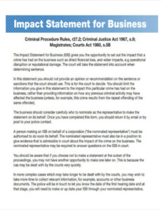 Free Custom Project Impact Statement Template Doc