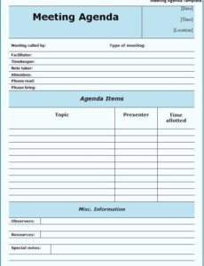 Free  Dental Office Staff Meeting Template Doc Sample