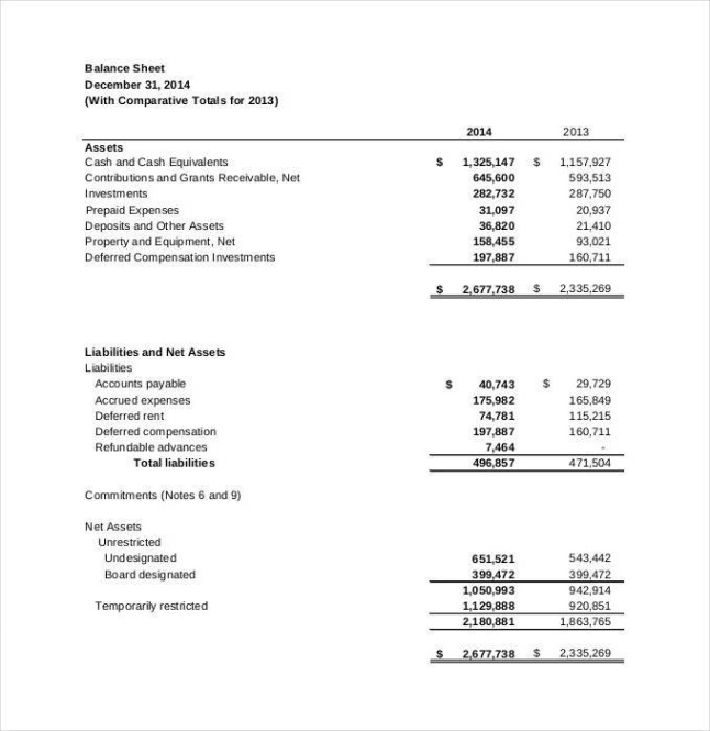 Free Printable Fund Accountability Statement Template  Sample