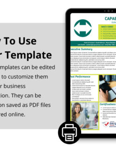 Free Printable Government Capability Statement Template Word