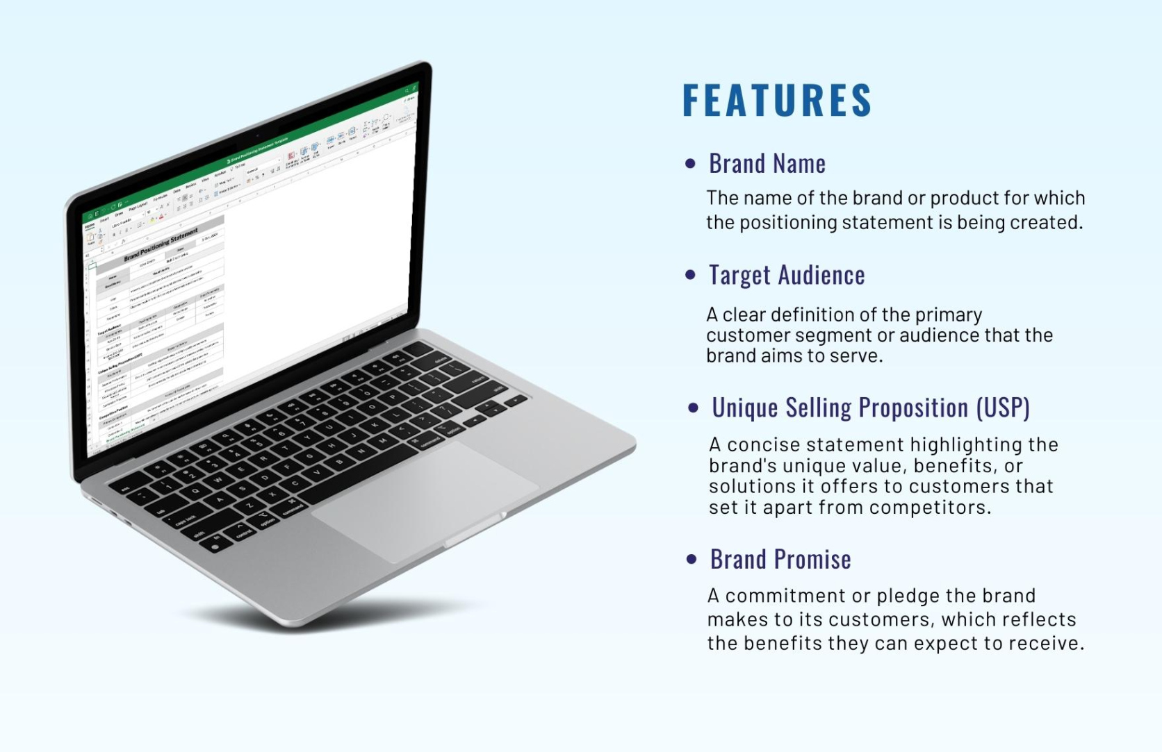 Free Printable Marketing Positioning Statement Template Doc