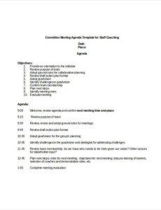 Free  Steering Committee Meeting Minutes Template Pdf