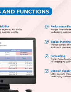 Printable Landscaping Profit And Loss Statement Template Excel Sample