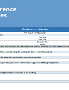 Printable Software Project Meeting Minutes Template Pdf