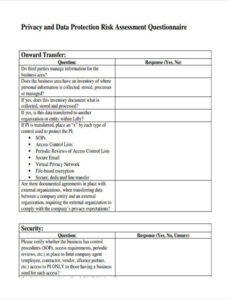 Privacy Impact Statement Template Pdf Sample