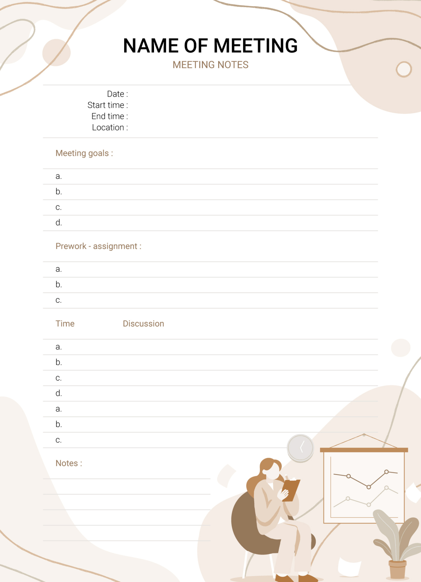 Salon Staff Meeting Template Pdf